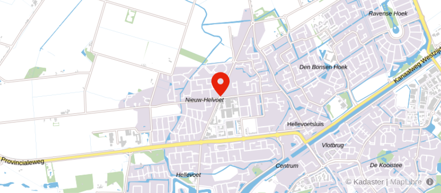 Locatie van De Hypotheekshop Hellevoetsluis