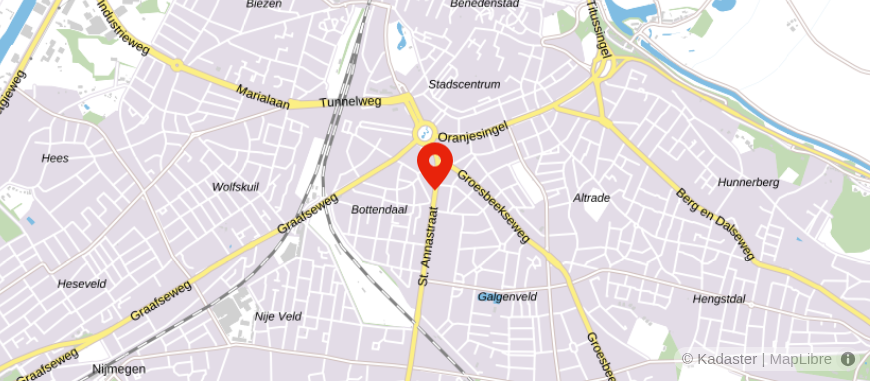 Locatie van Tax Tigers Nijmegen