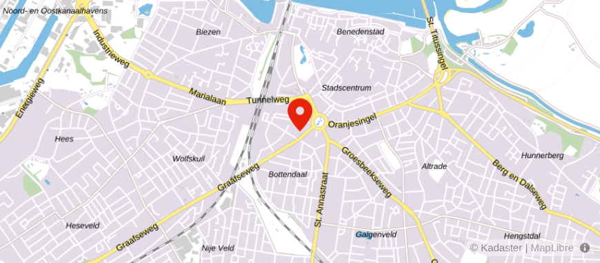 Locatie van Klap Nijmegen