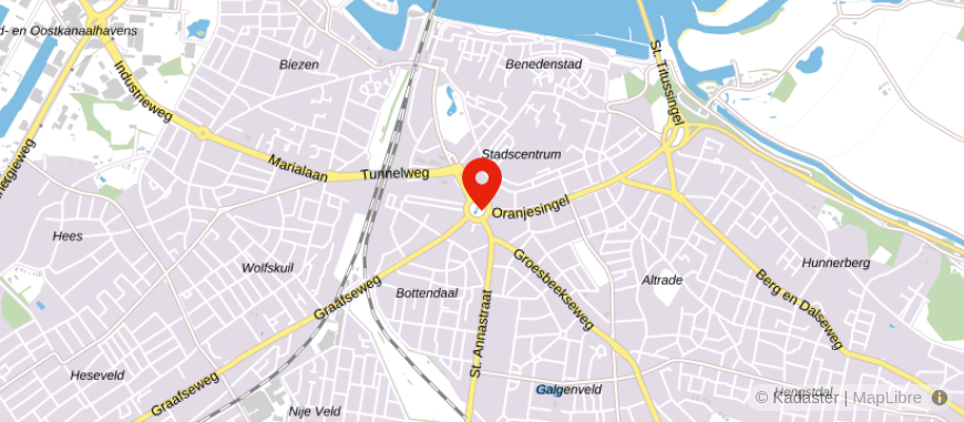 Locatie van Rabobank Nijmegen