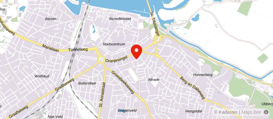 Locatie van De Hypotheekshop Nijmegen Oranjesingel