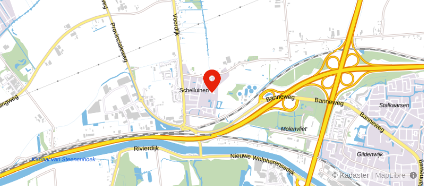 Locatie van Huiskamer Hypotheken Gorinchem eo