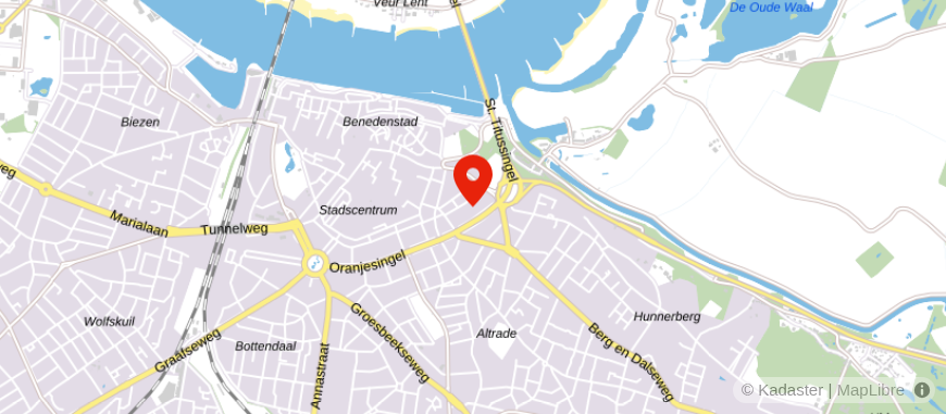 Locatie van De Hypotheker Nijmegen Centrum
