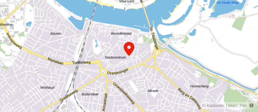 Locatie van Financieel Fit | Nijmegen