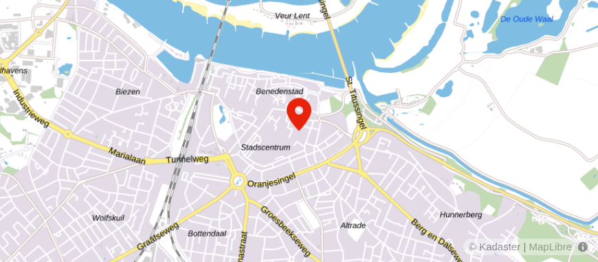 Locatie van ASN Bank Nijmegen