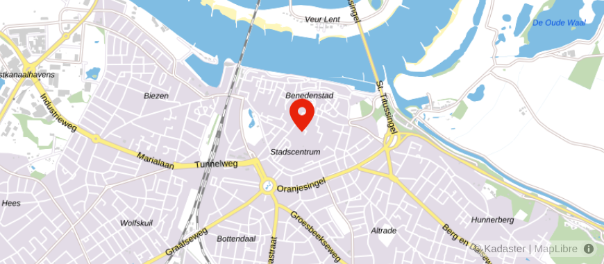 Locatie van ASN Bank Nijmegen
