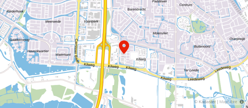 Locatie van Handelsbanken Rijnmond Zuid