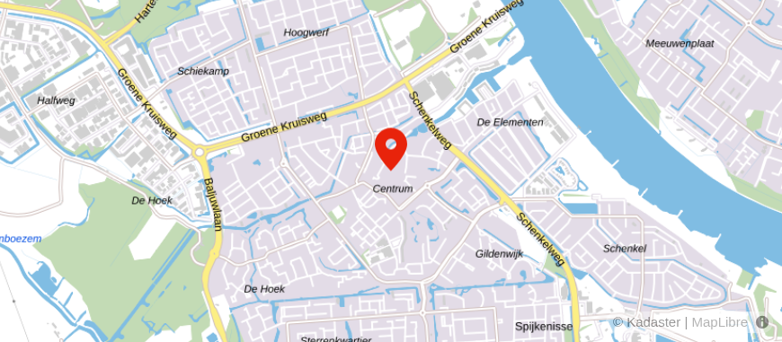 Locatie van ASN Bank Spijkenisse