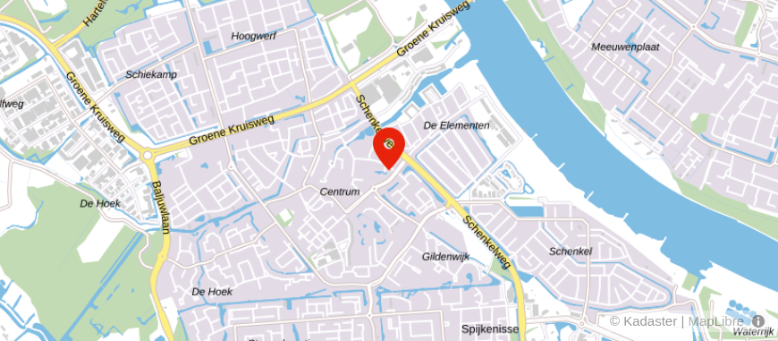 Locatie van Assurantie Adviesgroep Quatro