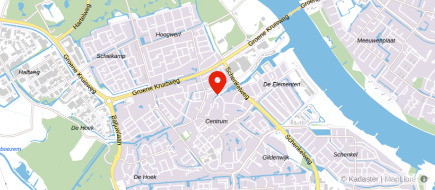 Locatie van Ooms Makelaars Spijkenisse