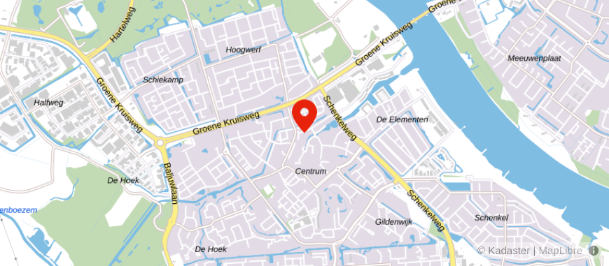 Locatie van Den Rooijen & Van Herk Makelaardij