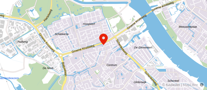 Locatie van Rabobank Spijkenisse