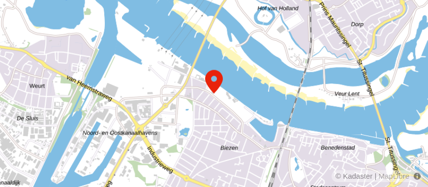 Locatie van Huiskamer Hypotheken Nijmegen