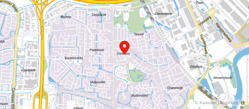 Locatie van De Hypotheker Barendrecht