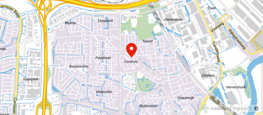 Locatie van De Hypotheekshop Barendrecht