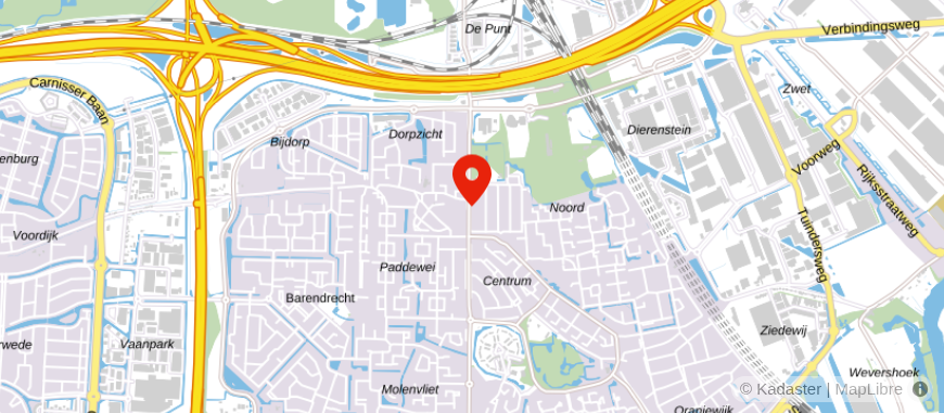 Locatie van Notariskantoor Van Spreeuwel
