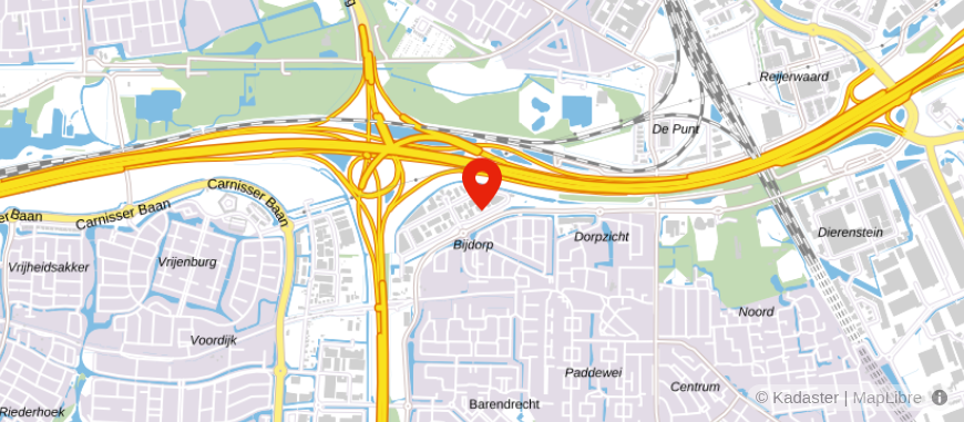Locatie van Visser & Visser Barendrecht