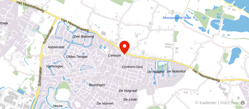 Locatie van De Hypotheker Beuningen