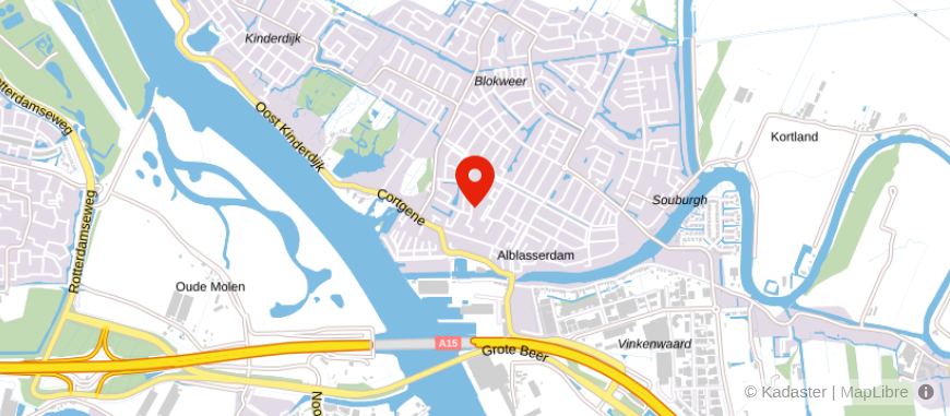 Locatie van ASN Bank Alblasserdam