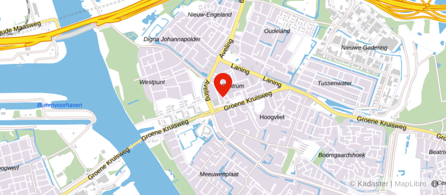 Locatie van De Hypotheekshop Hoogvliet