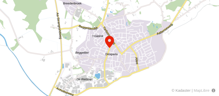 Locatie van Wamelink Financieel Advies