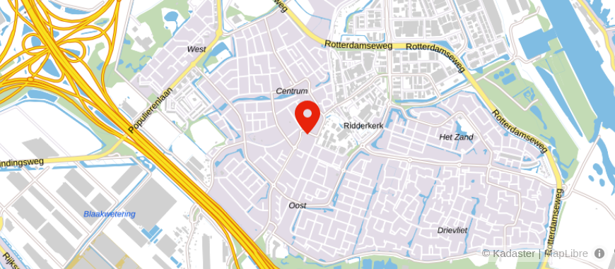Locatie van Van der Giessen & Van Herk Makelaardij