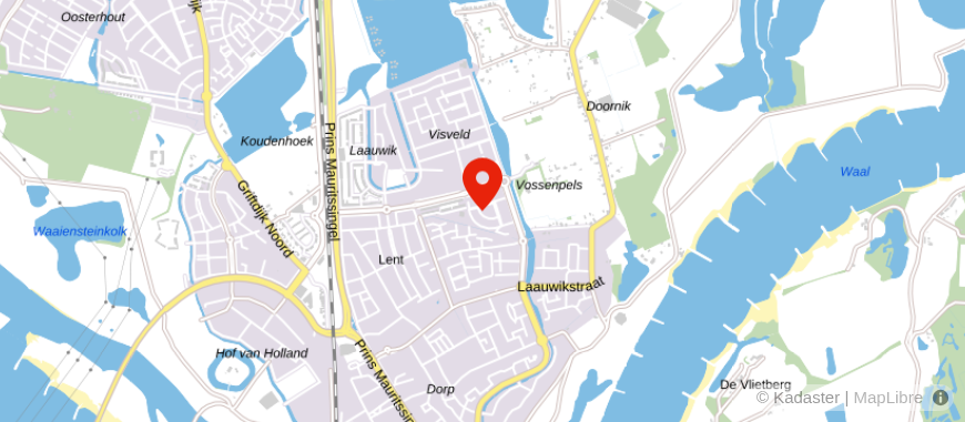 Locatie van Van Woezik Financieel Advies
