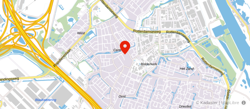 Locatie van ASN Bank Ridderkerk