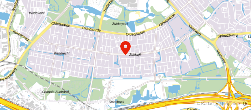 Locatie van Zuidstad Financiële Planning