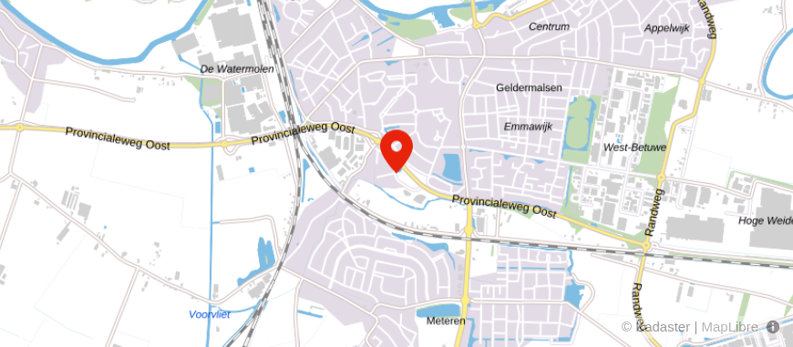 Locatie van Rabobank Geldermalsen