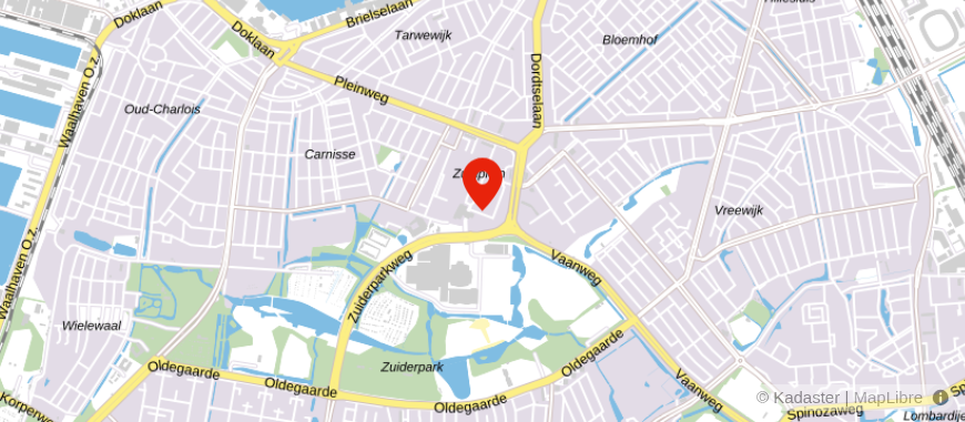 Locatie van SAA Verzekeringen Rotterdam
