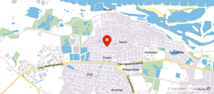 Locatie van MVS Makelaardij Druten