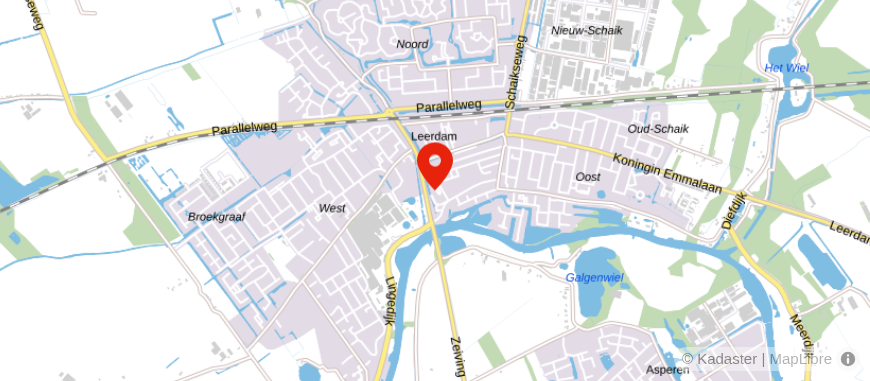 Locatie van Mutters Makelaardij