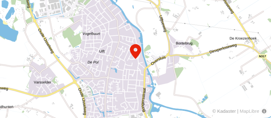Locatie van Evers Financiële Dienstverlening B.V.