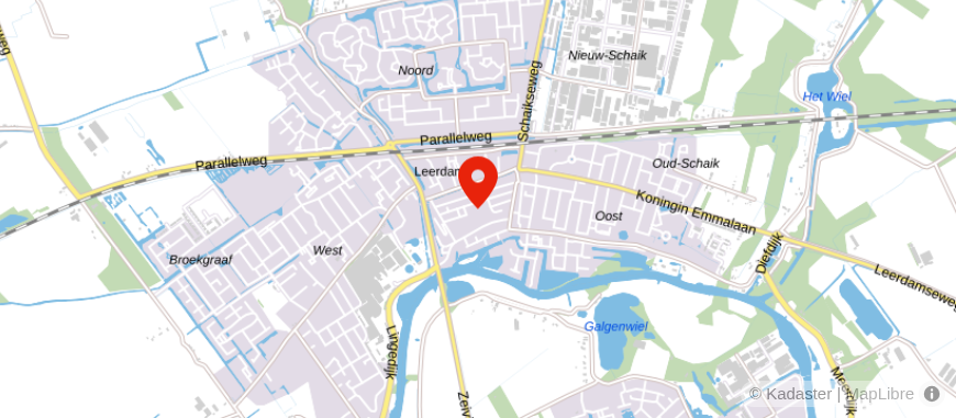 Locatie van Van der Brugge Makelaardij