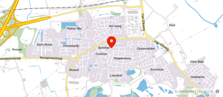 Locatie van Bongers & Lemmers Makelaardij