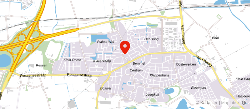 Locatie van De Hypotheker Bemmel