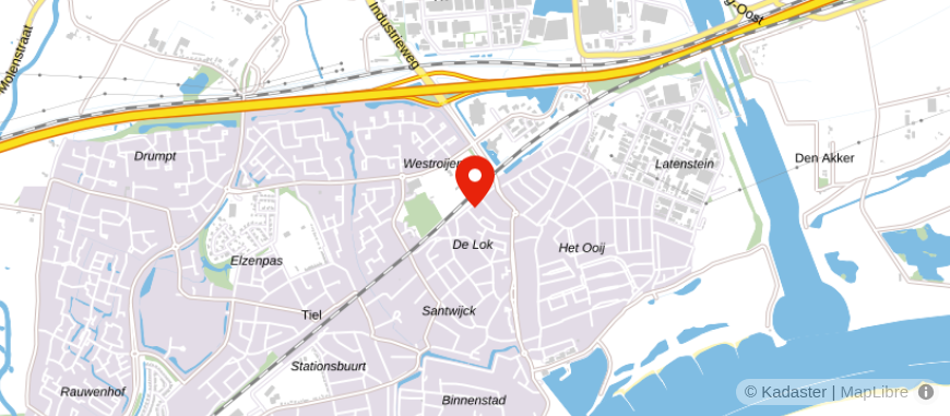 Locatie van Van Marrewijk Financieel Advies