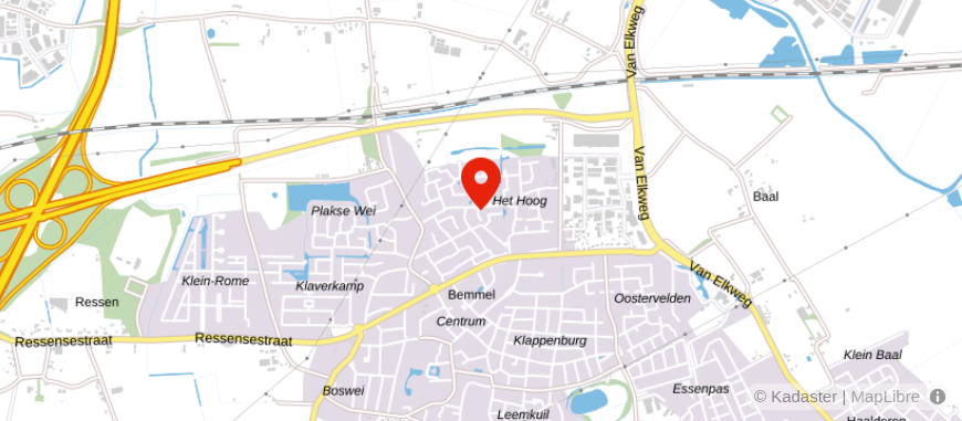 Locatie van Hillekens & Planners van Waarde