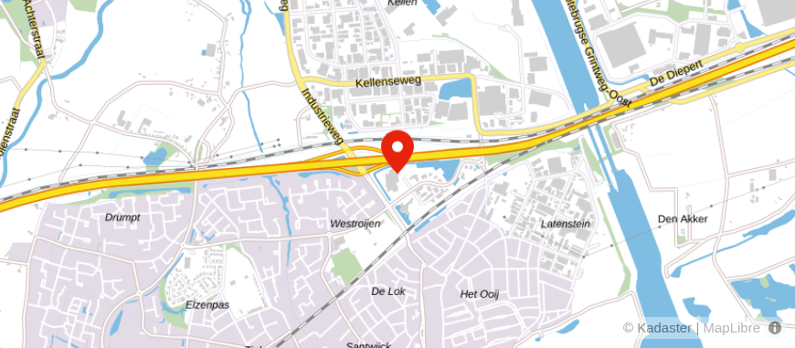 Locatie van Van Braak Accountants Tiel