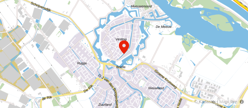 Locatie van De Hypotheker Brielle