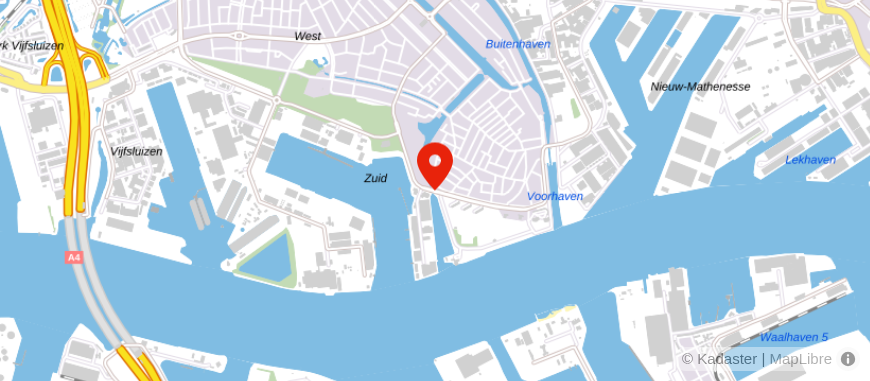 Locatie van Accountantskantoor Van der Zant
