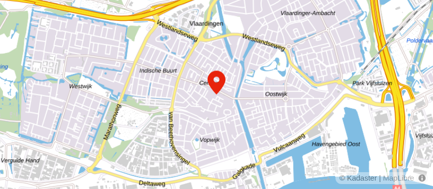 Locatie van ASN Bank Vlaardingen