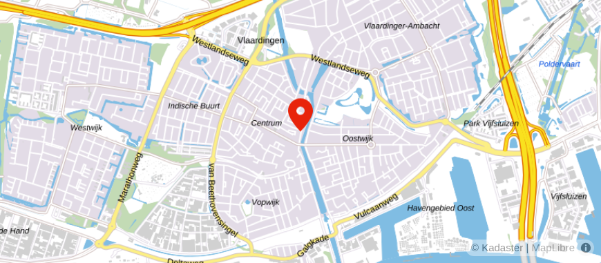 Locatie van De Hypotheekshop Vlaardingen