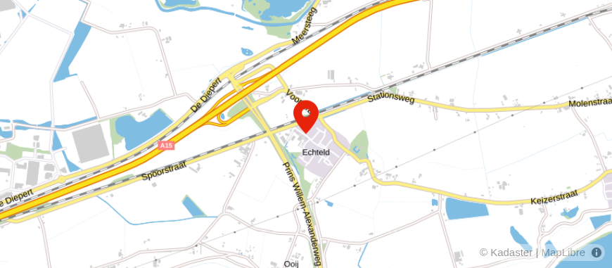 Locatie van Budding BV