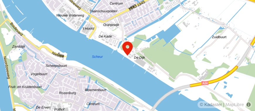 Locatie van Raad Maasland