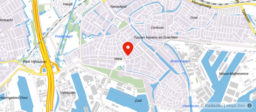 Locatie van FIAK Schiedam/Vlaardingen