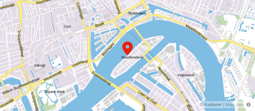 Locatie van Ooms Financieel Adviseurs Rotterdam