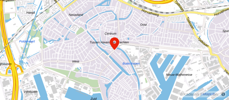 Locatie van Ooms Financieel Adviseurs Schiedam/Vlaardingen