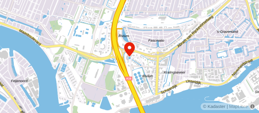 Locatie van VvAA Rotterdam
